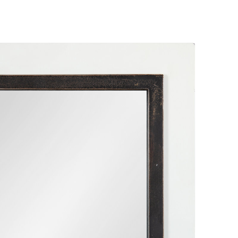 Miroir mural Farmhouse, Noir, 42 po x 16 po