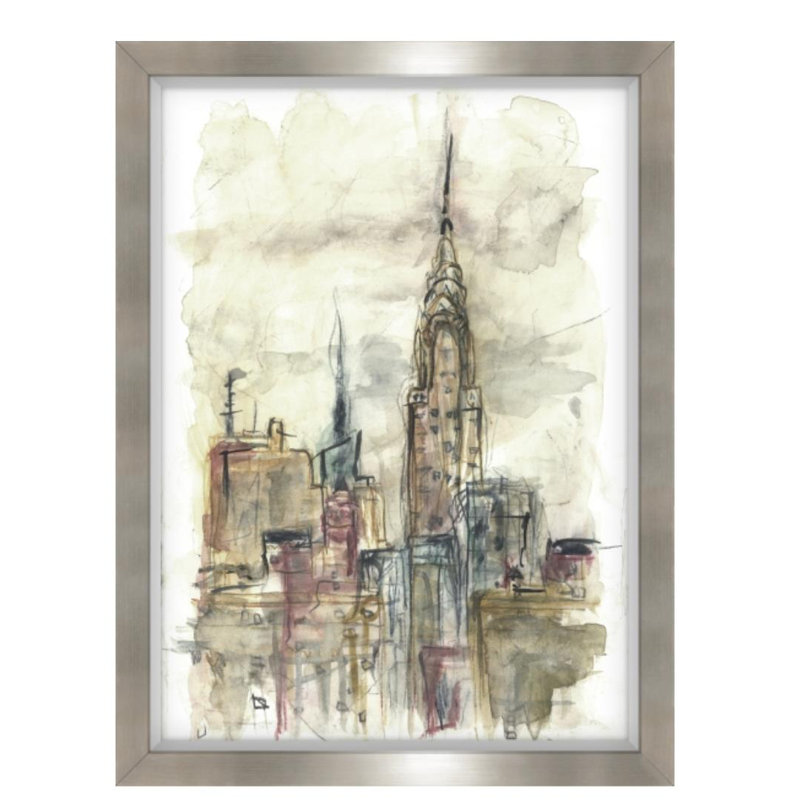 Lost In The City II Print by Janice Aron, Knife Gel, 40" H x 30" W x 1.5" D