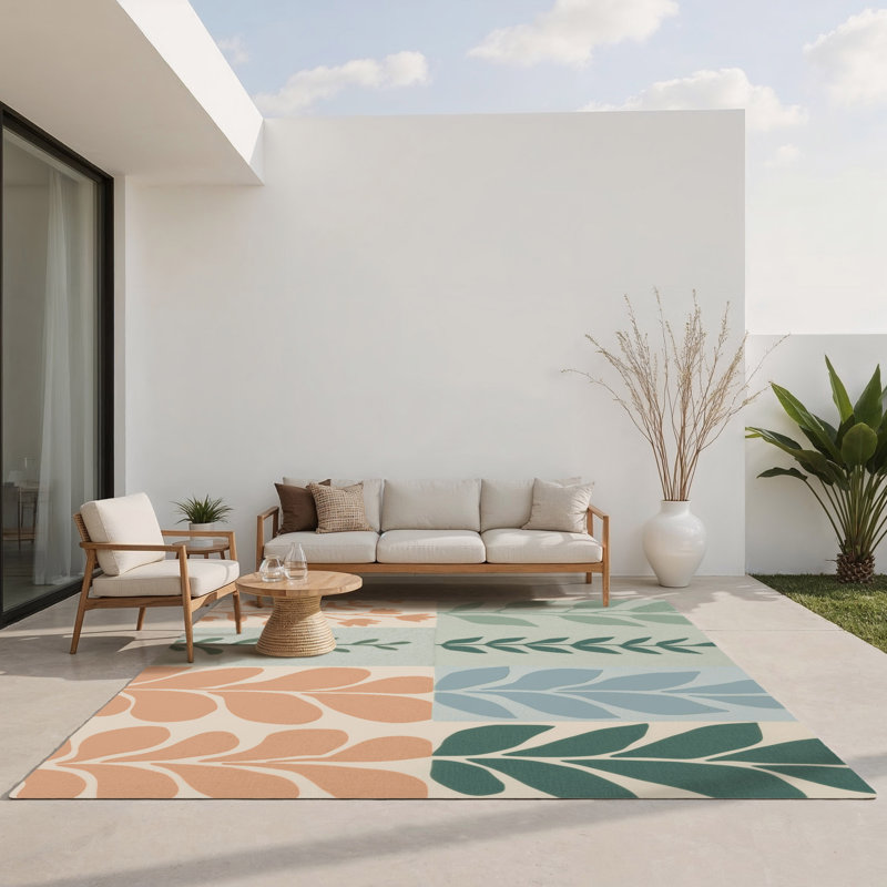 Tapis d'intérieur et d'extérieur Autumn Drift, Rectangle 1 pi 6 po x 2 pi 6 po