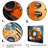 Orange Vibrant Bitcoin Crypto - Abstract Wall Art-491520008-491520015