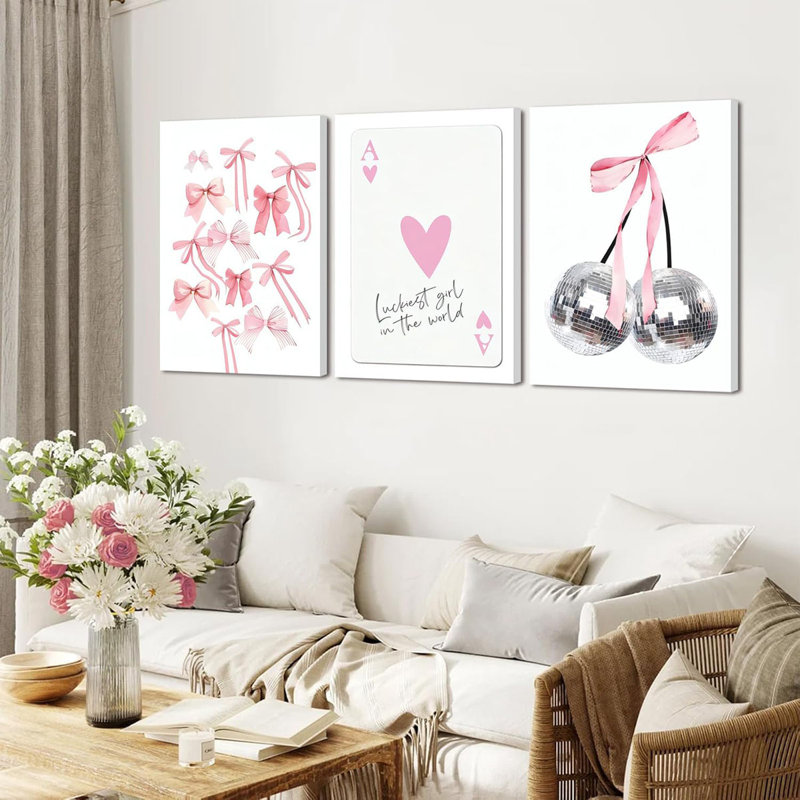 3 Piece Wrapped Canvas Print, 60 cm H x 40 cm W