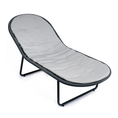 62.3" Long Reclining Single Chaise with Cushions