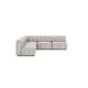 Shonnard Corduroy Modular Corner Open Sectional, 5 Piece