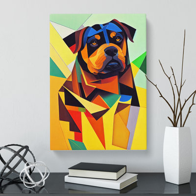 Rottweiler Cubism Vol.2 - Wrapped Canvas Print