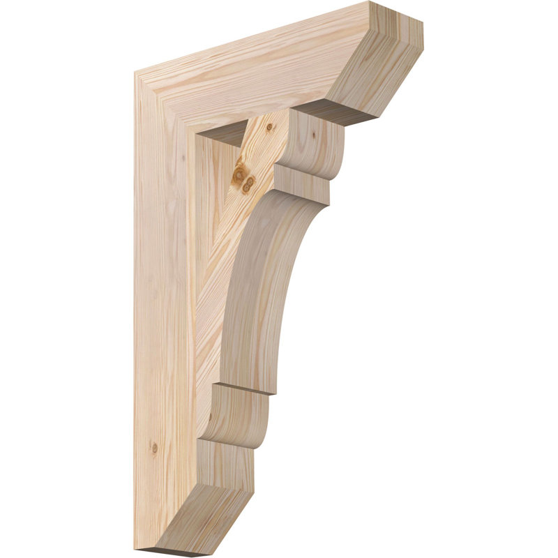 Wood Bracket/Corbel, Douglas Fir (Smooth), 32"H x 5.5"W x 20"D