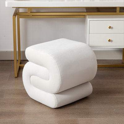 Tabouret de maquillage en S en forme de S