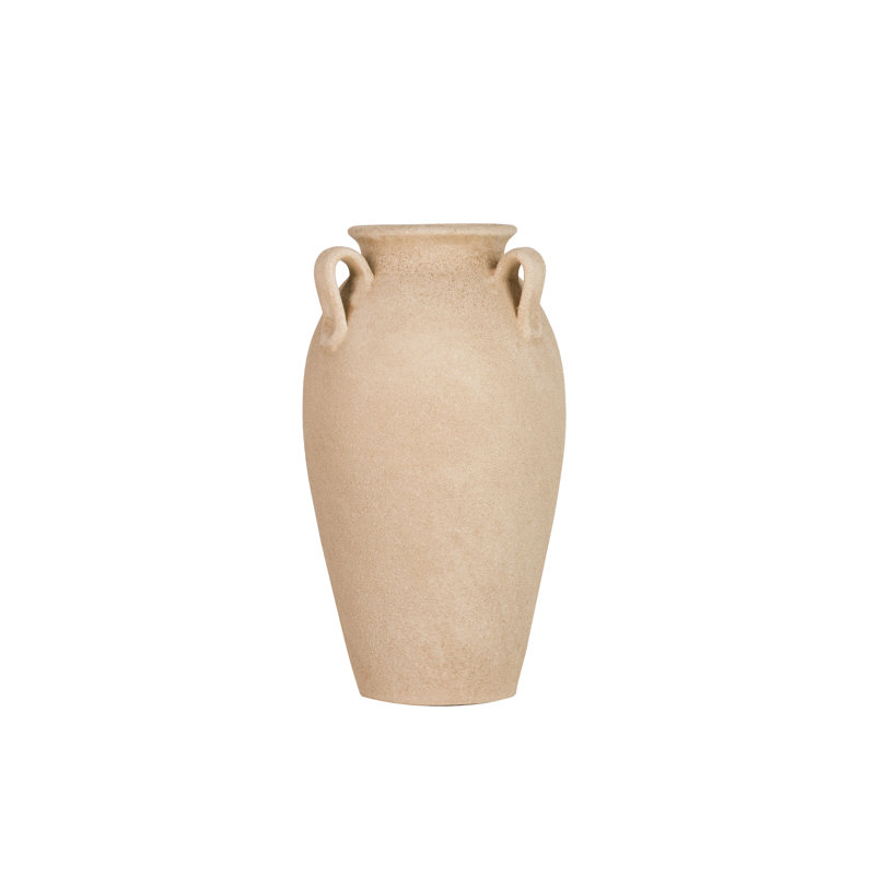 Ceramic / Porcelain Table Vase, Brown, 40cm H x 25cm W x 25cm D