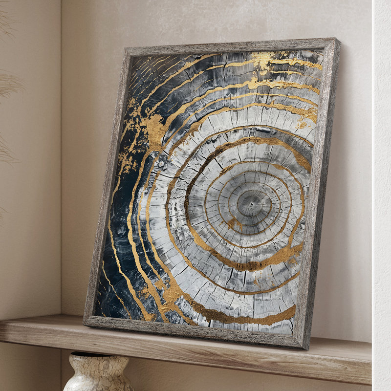 ABSTRACT Series CCLXV III, reproduction encadrée - bois massif, H 11 po x l 9 po