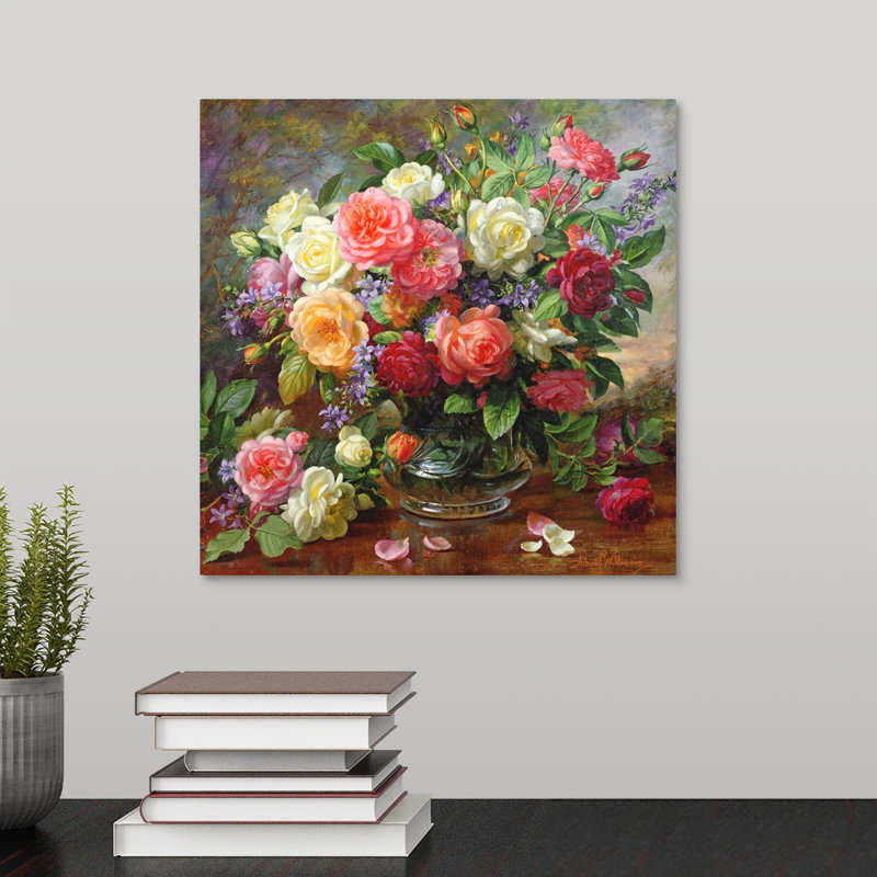 Alexica Roses - The Perfection of Summer par Reproduction d'art, H 20 po x l 20 po x p 1,5 po, Toile