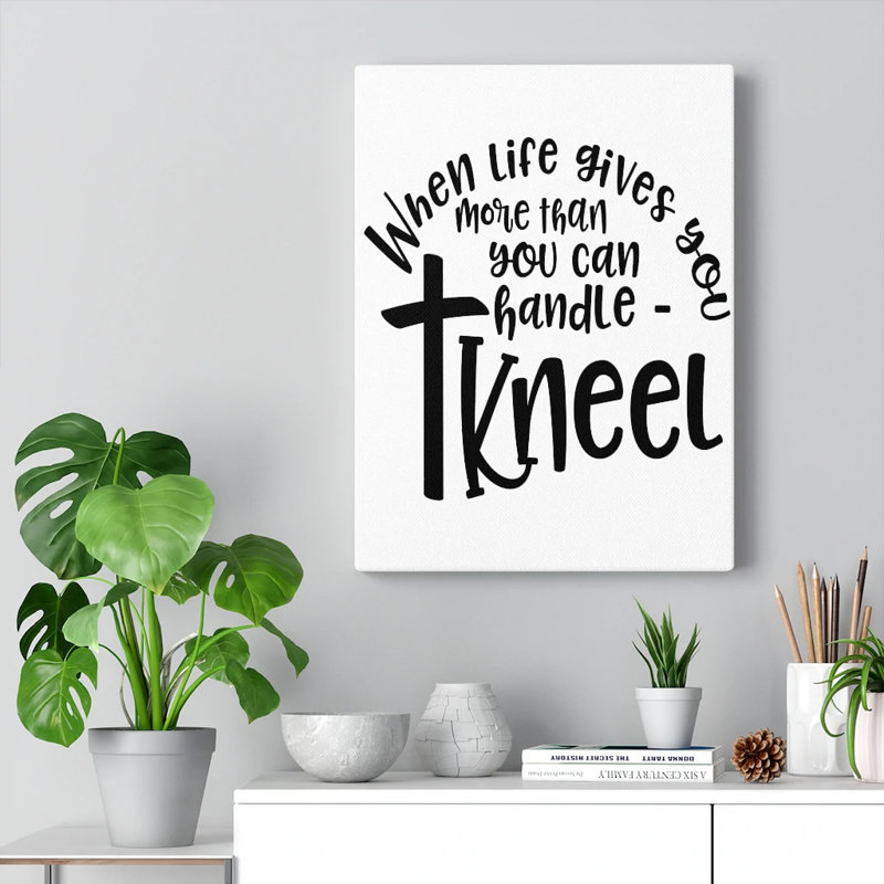 When Life Gives - Wrapped Canvas Print, 36cm H x 28cm W