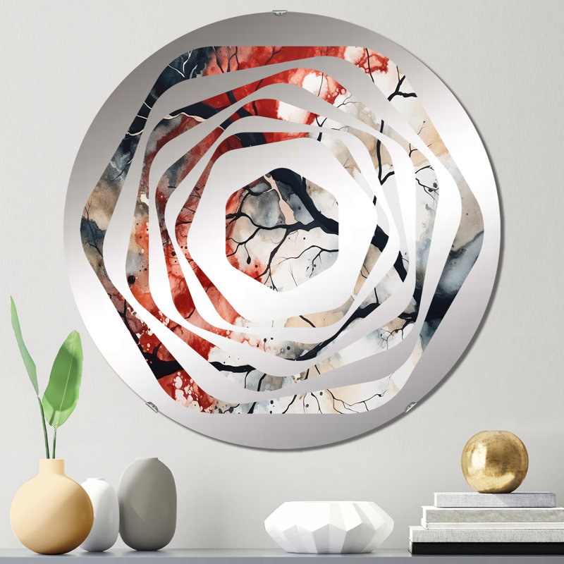 Youngsville - Miroir décoratif Amorphe, 31,4 po x 31,4 po