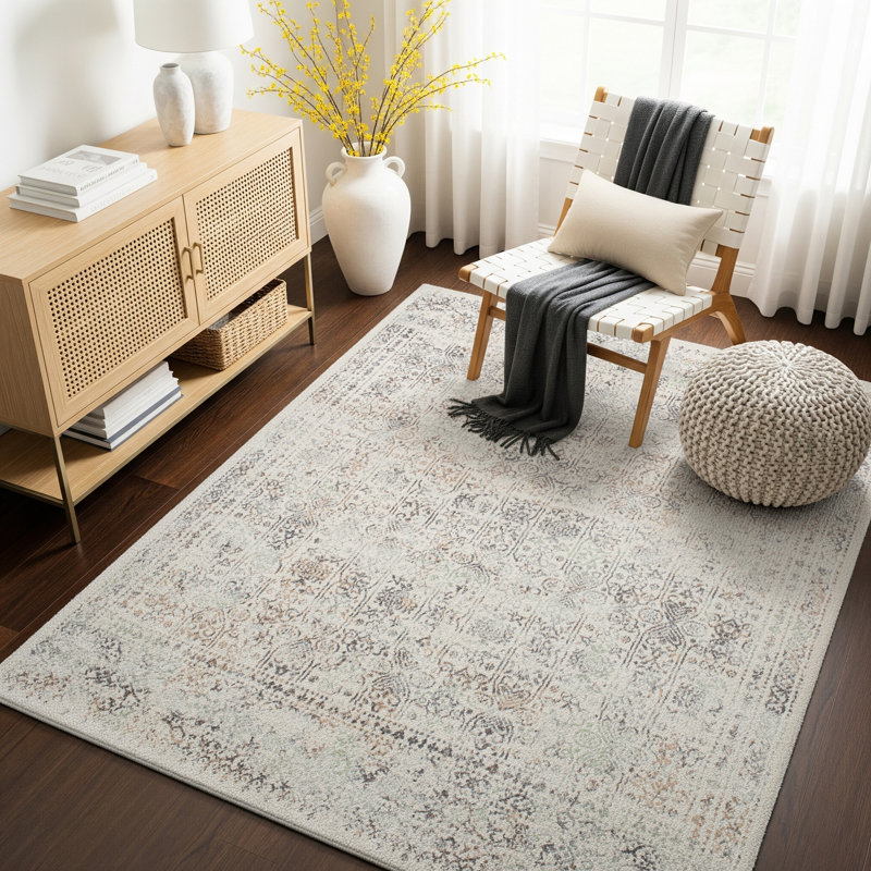 Oriental Vintage Cream/Brown, Rectangle 200 x 275cm