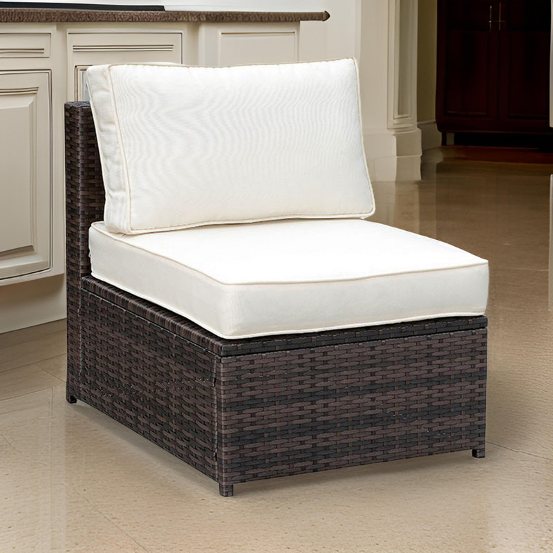 Aristidh Outdoor Armless Lounge Chair