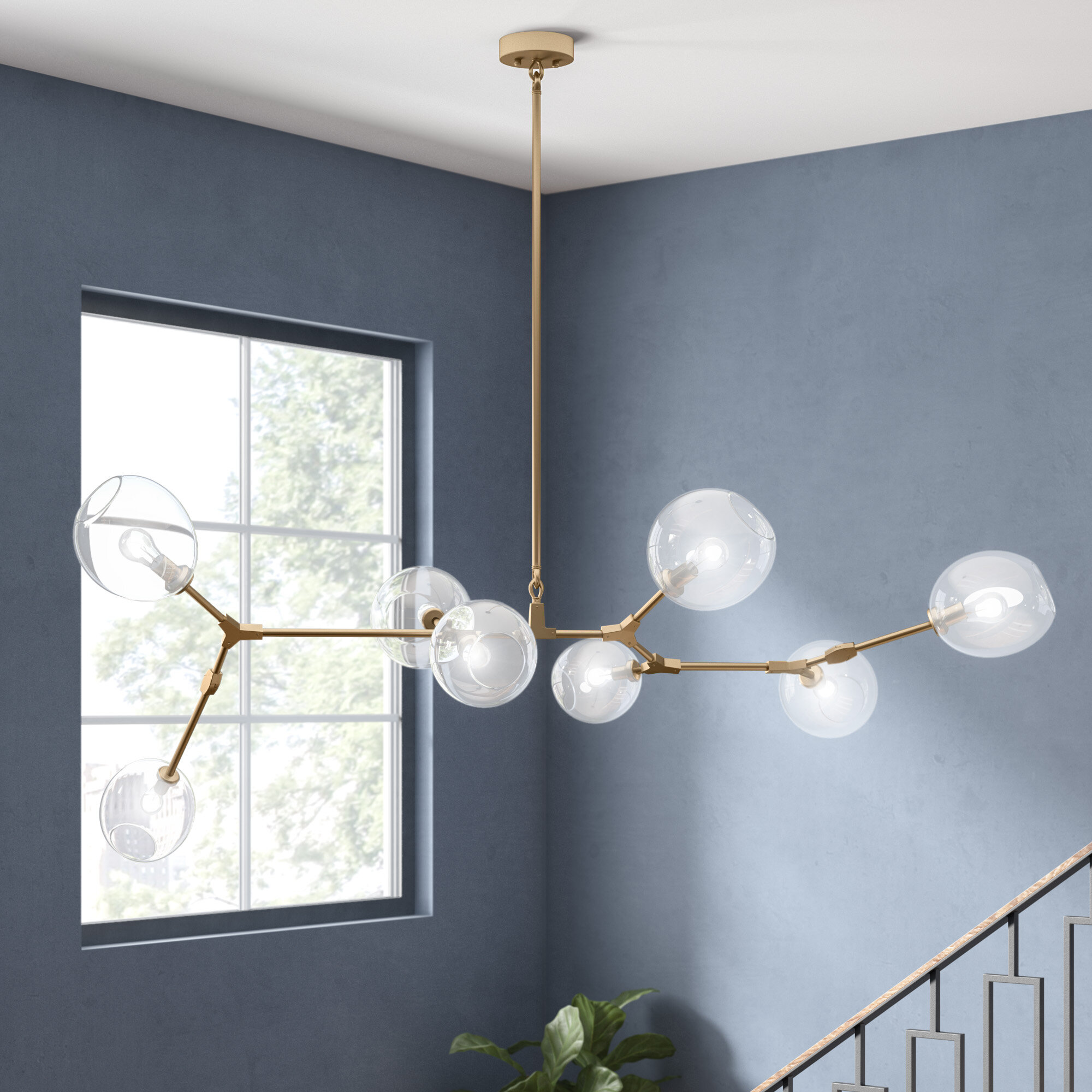 Linear sales sputnik chandelier