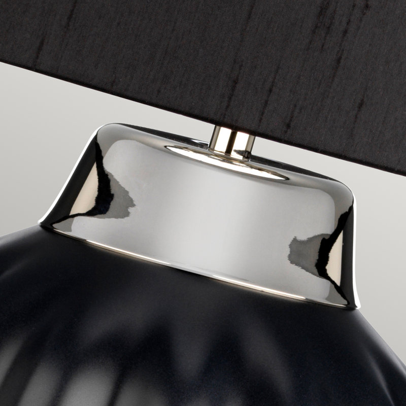 Table Lamp, Black/Polished Nickel