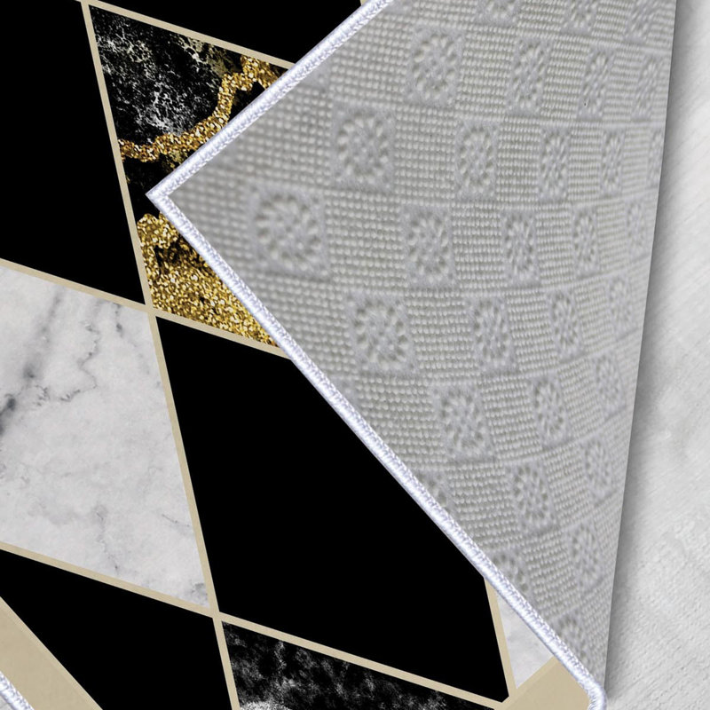 Premium 3D Printed Area Rug, 5.2 x 7.5 Feet, 100% Polyester, 650 g/m² | Antibacterial, Non-Slip PVC Dot Underside, Machine Washable | Ideal for Living Room, Bedroom & Home Decor, Soft Pile Height: 0.3 Inches