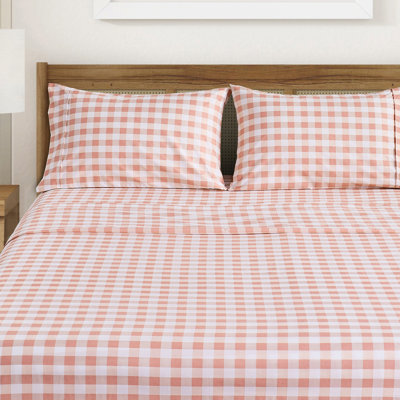 Gingham Printed Sheet Set
