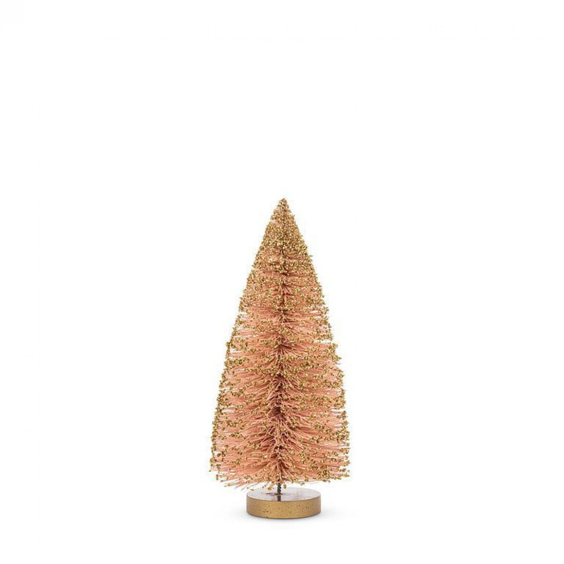 Figurine scintillante sur un pinceau, Rose, H 6 po x l 2,5 po x P 2,5 po