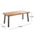 Everlean 6 - Person Acacia Wicker Patio Dining Set with Rectangular Table , Cushions Included