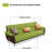Coffee Genuine Leather Standard Sofa cushion couch
