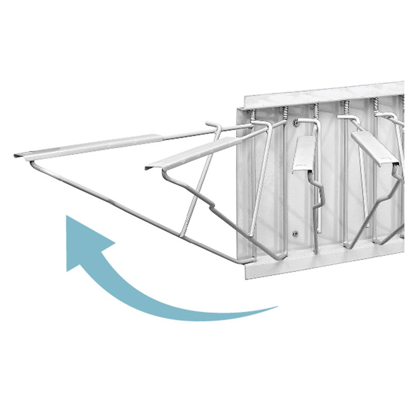 Steel Large File Large File Pivot Wall Rack, White