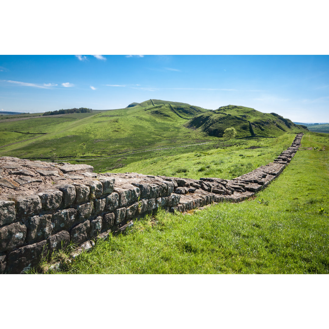 Leinwandbild Hadrians Wall Northumberland von Malcphotolanc