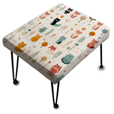 Adewunmi - Animal Print Rectangle Ottoman