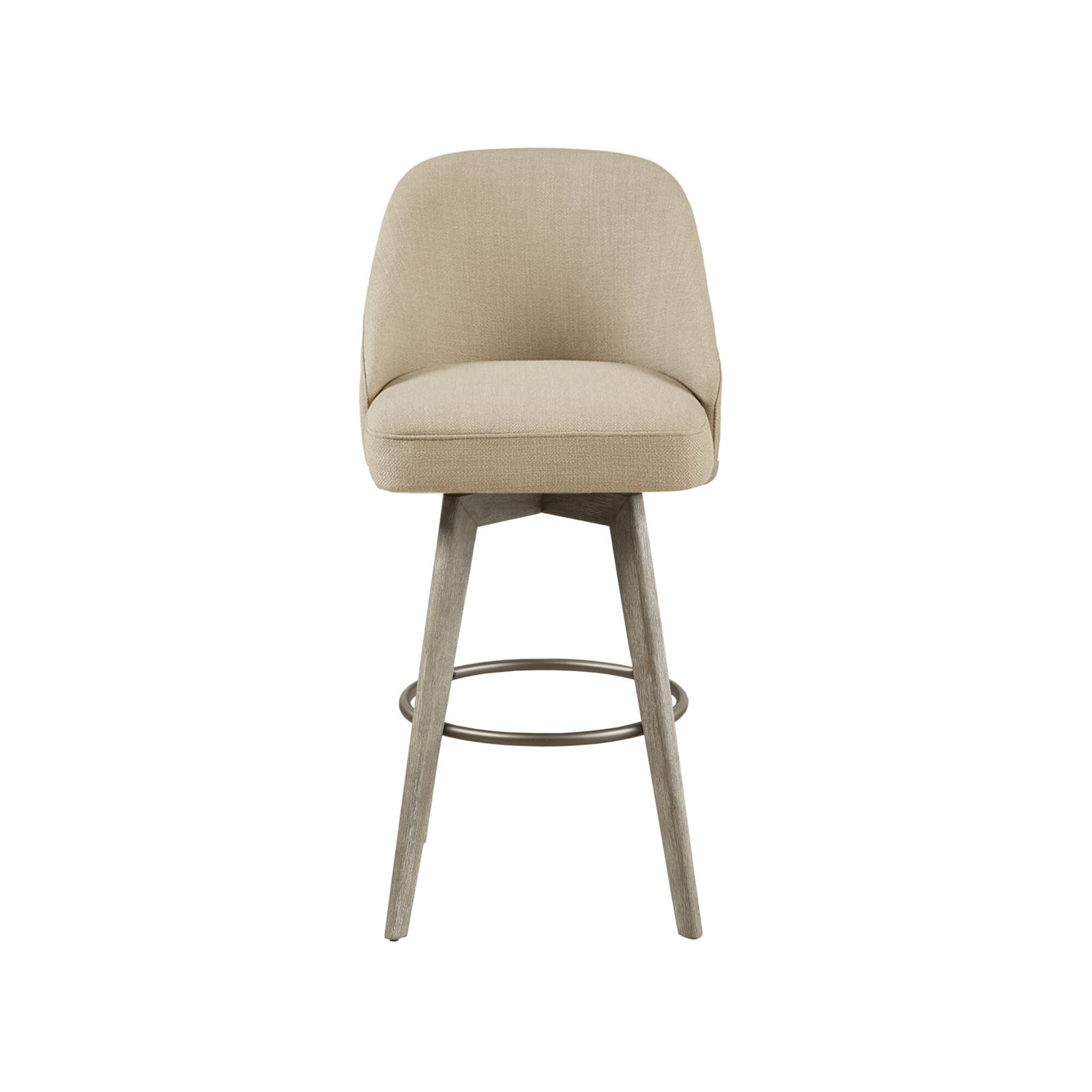 Pearce Swivel Bar and Counter Stool, Sand, Bar Stool (30” Seat Height), 1