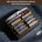 Wooden Pocket Knife Display Case with Clear Acrylic Dust‑Proof Lid, Multi‑Slot Knife Collector Storage Box with Felt‑Lined Drawer for Folding Knives, Watches and EDC Gear