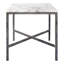 Vernon Stone Cross Legs End Table