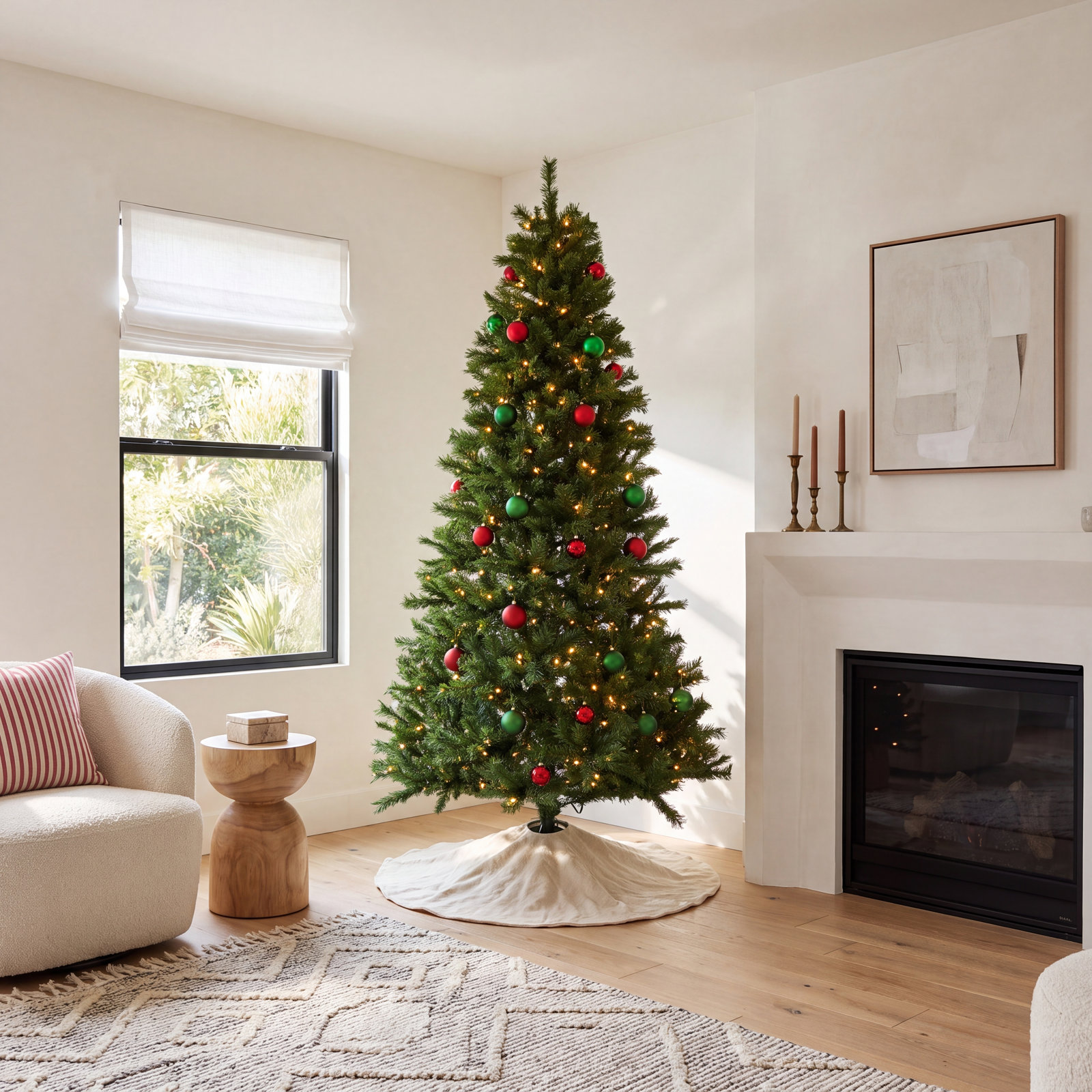 Artificial Pine Christmas Tree, 120" H