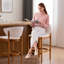 Tabouret de bar rembourré de 66 cm (26 po) de hauteur, avec cadre en bois massif-431983062