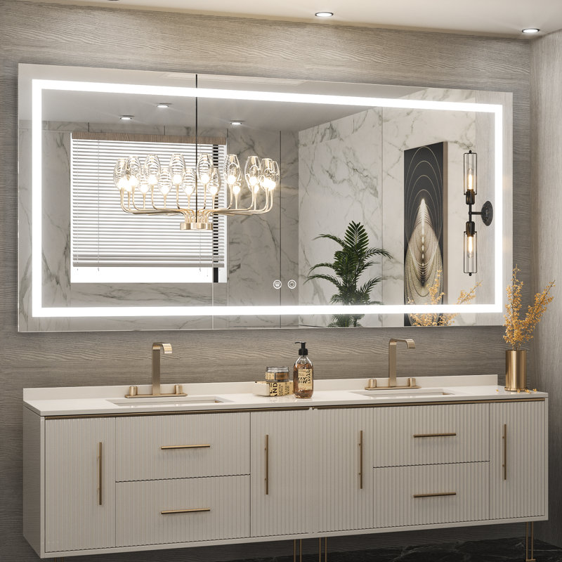 Miroir de salle de bain Martrez, 60 po x 28 po