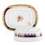 Beurrier en porcelaine fine Constance Carlsbad