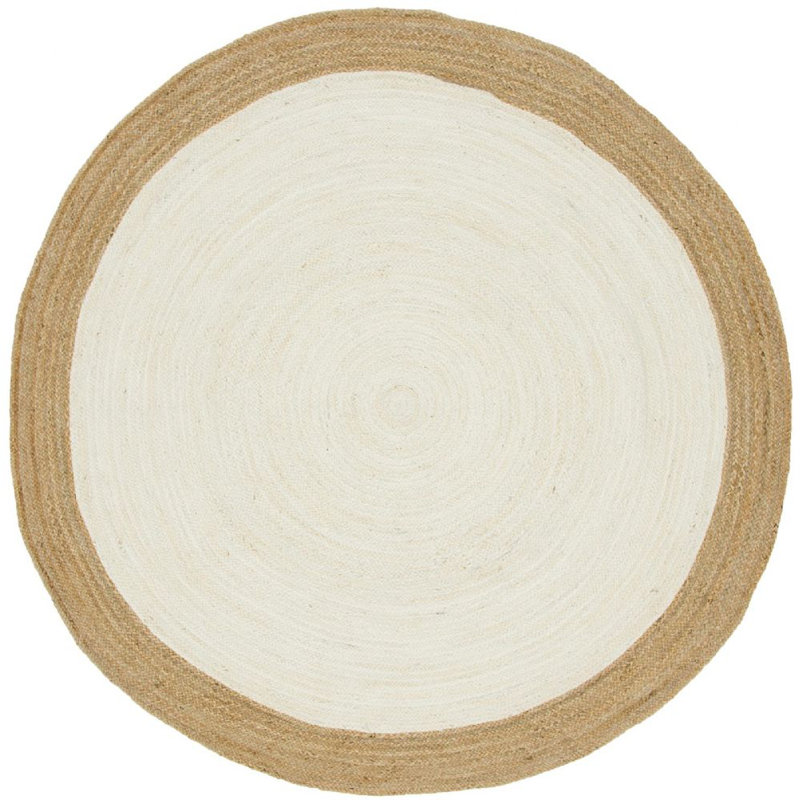 Tapis tressé à la main Ayako Southwestern, Rond 3 pi 3 po