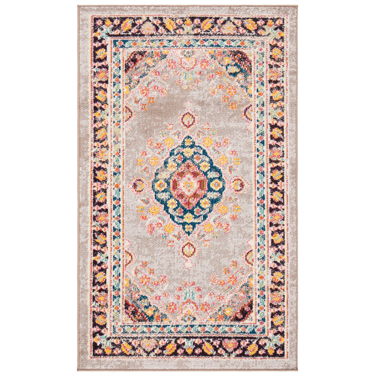 Felty Oriental Orange Area Rug
