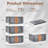 Collapsible Storage Bins With Lids, Stackable Storage Bins With Doors And Wheels