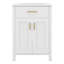 Meuble-lavabo 24 po avec lavabo, petite armoire avec 2 portes à fermeture en douceur, meuble-lavabo simple avec rangement-1036222869
