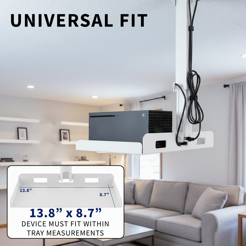 Support de plafond Vivo pouvant supporter jusqu'à 11 lb, Blanc