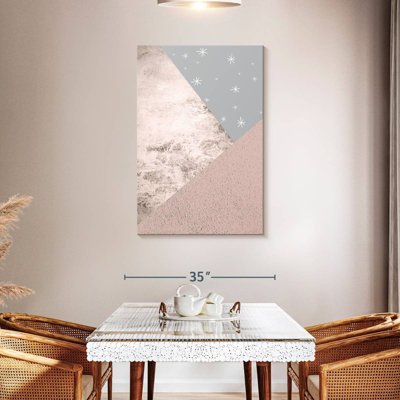 Avery Blush Pink Grey Mountains II