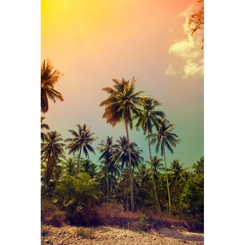 Palm Trees by Vadimrysev - Wrapped Canvas Print, 46cm H x 30cm W x 3.8cm D