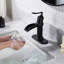 Robinet de salle de bains monotrou avec ensemble de drainage-72243846