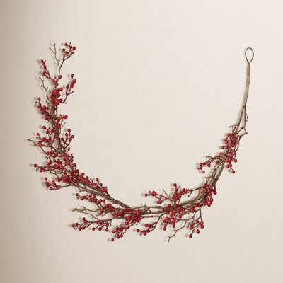 54" Holly Berry Christmas Garland