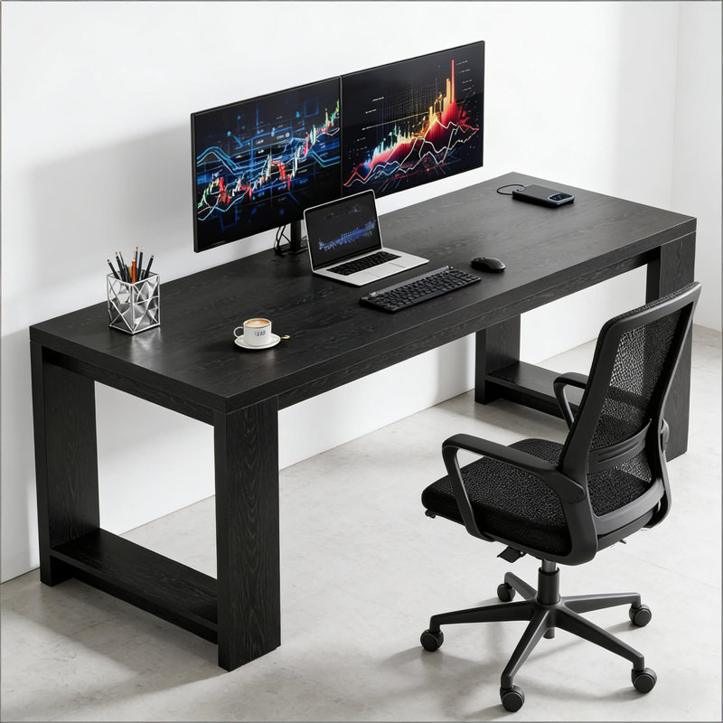 Bureau de travail (ne pas inclure les tabourets)