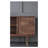 Walnut Color Solid Wood Accent Cabinet