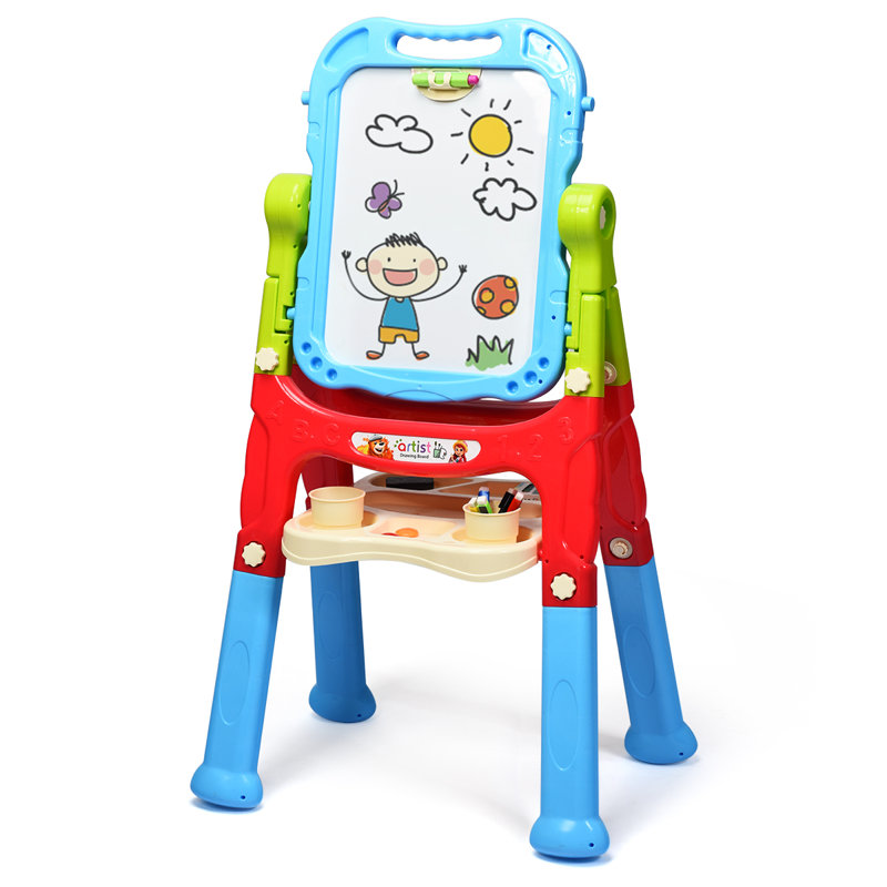 Corrales Freeport Park Folding Adjustable Plastic Board Easel