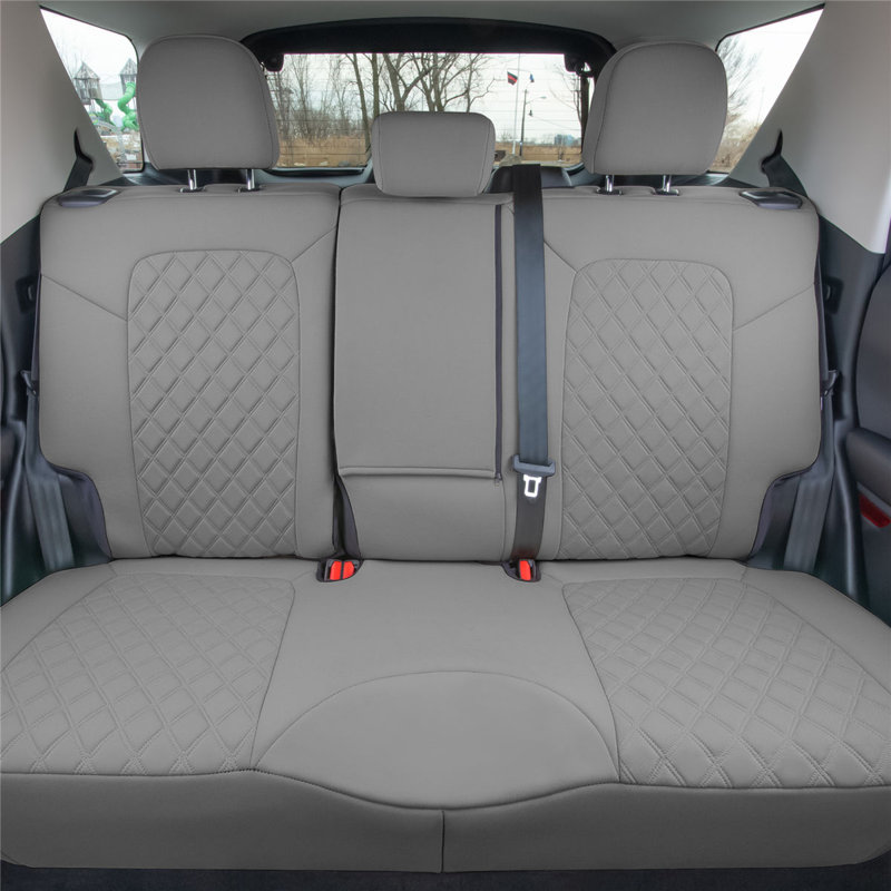 Ensemble de housses de siège d'auto en néoprène sur mesure pour Ford Bronco Sport 2021-2022, Gris uni