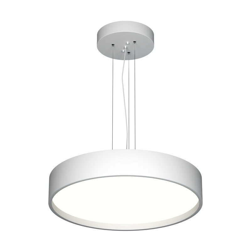 Gilda 1 - Light LED Drum Pendant, 12 cm H x 70 cm W x 70 cm D, Matt White