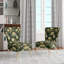 Chaise d'appoint rembourrée Botanical Green and Yellow Poppies Garden