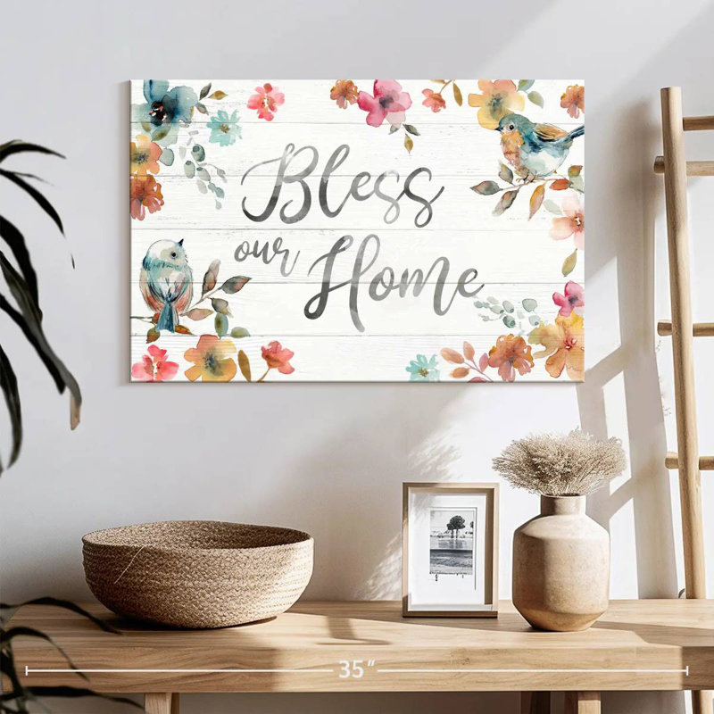 Plaque murale Kema Bless Our Home II, H 16 po x l 24 po
